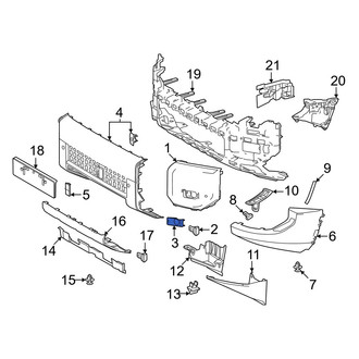 Toyota OE - Front Left Fog Light Trim