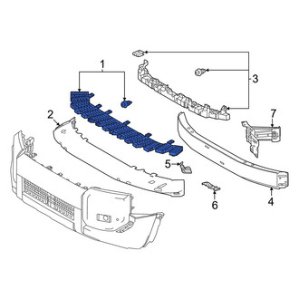 Toyota OE - Front Upper Bumper Impact Absorber