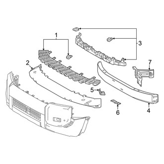 Toyota OE - Front Bumper & Grille - Bumper & Components (Bumper Support)