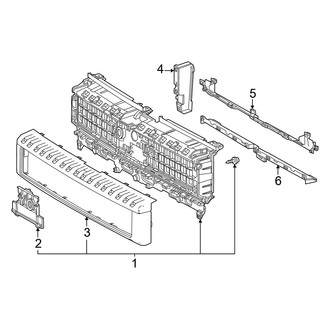 Toyota OE - Front Bumper & Grille - Grille & Components