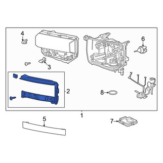 Toyota OE - Front Right Headlight Bezel