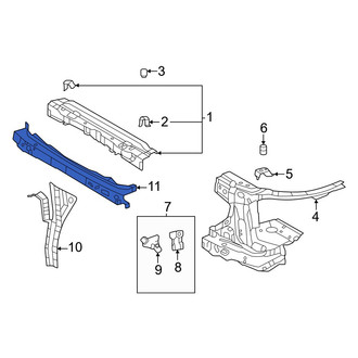 Toyota OE - Front Lower Radiator Support Tie Bar