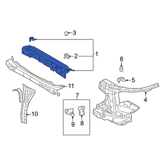 Toyota OE - Front Upper Radiator Support Tie Bar