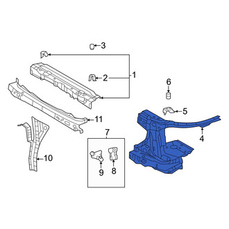 Toyota OE - Front Left Radiator Support Side Panel