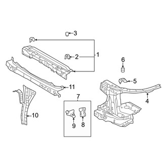 Toyota OE - Radiator Support