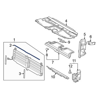 Toyota OE - Center Radiator Shutter Seal