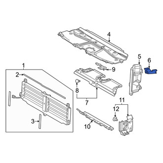 Toyota OE - Radiator Support Air Deflector Seal