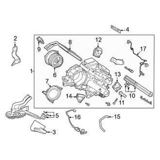 Toyota OE - Air Conditioner & Heater - Rear Evaporator