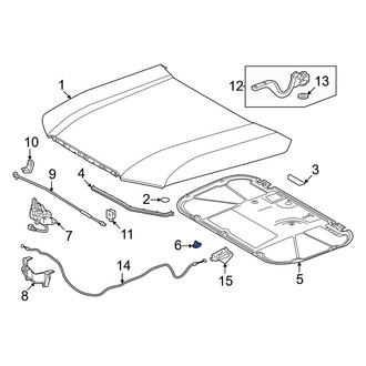 Toyota OE - Hood Insulation Pad Clip