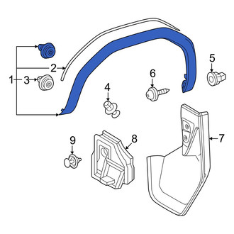 Toyota OE - Front Left Wheel Arch Molding