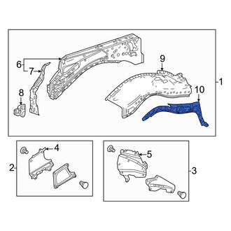 Toyota OE - Front Left Fender Closing Plate