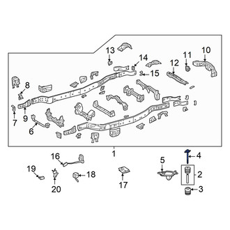 Toyota OE - Engine Mount Bolt