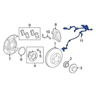 Toyota OE - Front Right ABS Wheel Speed Sensor