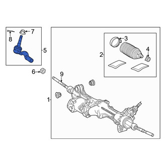 Toyota OE - Left Outer Steering Tie Rod End