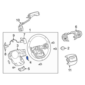 Toyota OE - Front Left Steering Wheel Back Cover