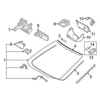 Toyota OE - Front Windshield Molding