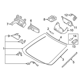 Toyota OE - Windshield - Glass