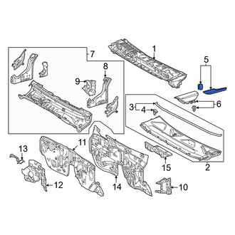 Toyota OE - Left Cowl Side Panel Seal