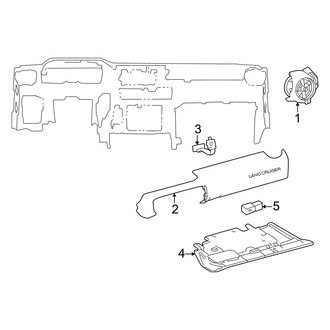 Toyota OE - Instrument Panel Components (Passenger Side)