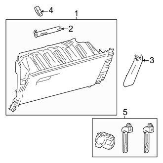 Toyota OE - Instrument Panel - Glove Box