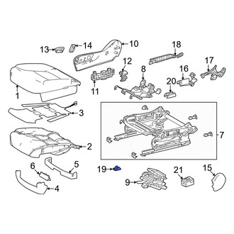 Toyota OE - Seat Track Cover