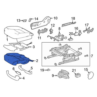 Toyota OE - Front Right Seat Cushion Foam