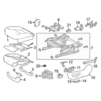 Toyota OE - Seat Track Cover