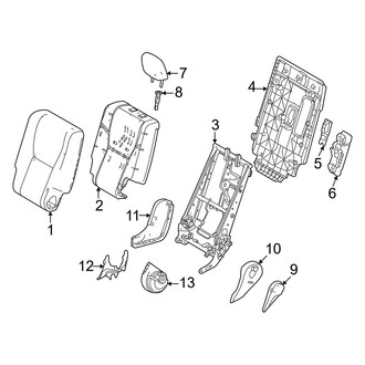 Toyota OE - Seats & Tracks - Second Row Seats (40% Side, Seat Back Components)
