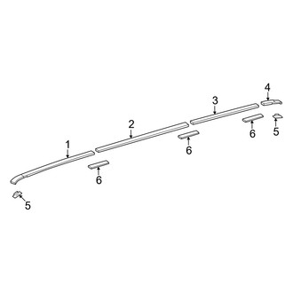 Toyota OE - Roof - Exterior Trim (W/O Sunroof)