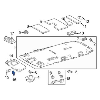 Toyota OE - Sun Visor Holder