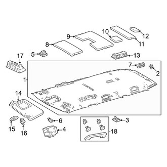 Toyota OE - Roof - Interior Trim (W/O Sunroof)