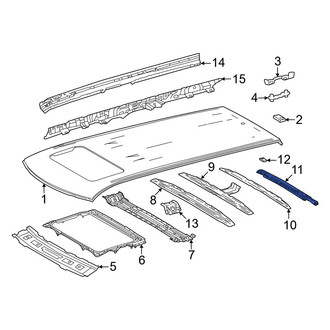 Toyota OE - Rear Roof Header Panel