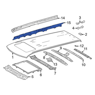 Toyota OE - Left Inner Roof Side Rail