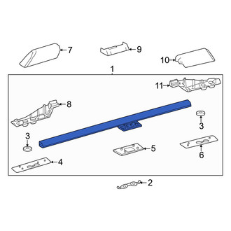 Toyota OE - Right Roof Luggage Carrier Side Rail