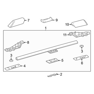 Toyota OE - Roof - Luggage Carrier (With Sunroof)