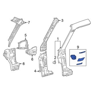 Toyota OE - Left Body A-Pillar Trim Panel