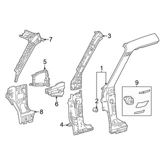 Toyota OE - Pillars, Rocker & Floor - Hinge Pillar