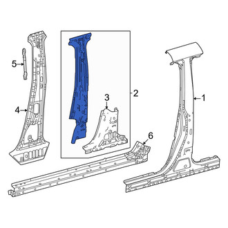 Toyota OE - Left Body B-Pillar Reinforcement