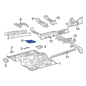Toyota OE - Front Floor Pan Reinforcement