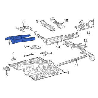 Toyota OE - Front Center Floor Pan Reinforcement