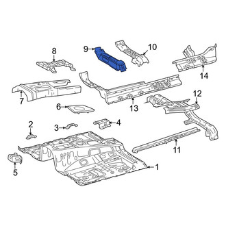 Toyota OE - Front Left Floor Pan Crossmember