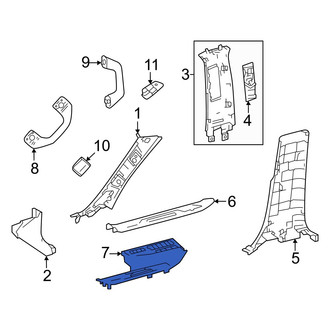 Toyota OE - Rear Left Door Sill Plate