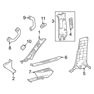 Toyota OE - Pillars, Rocker & Floor - Interior Trim