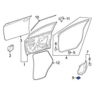 Toyota OE - Door Water Deflector Clip