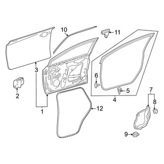 Toyota OE - Front Door - Door & Components