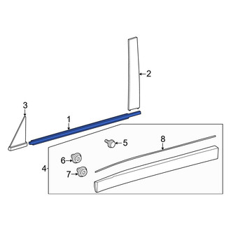 Toyota OE - Front Left Door Belt Molding