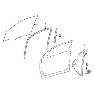 Toyota OE - Front Door - Glass & Hardware
