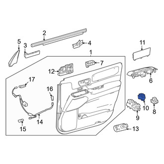 Toyota OE - Front Right Door Lock Switch