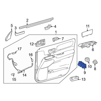 Toyota OE - Front Left Door Window Switch