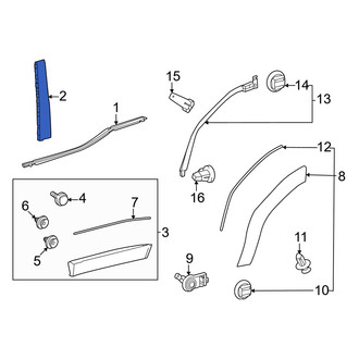 Toyota OE - Rear Right Door Applique
